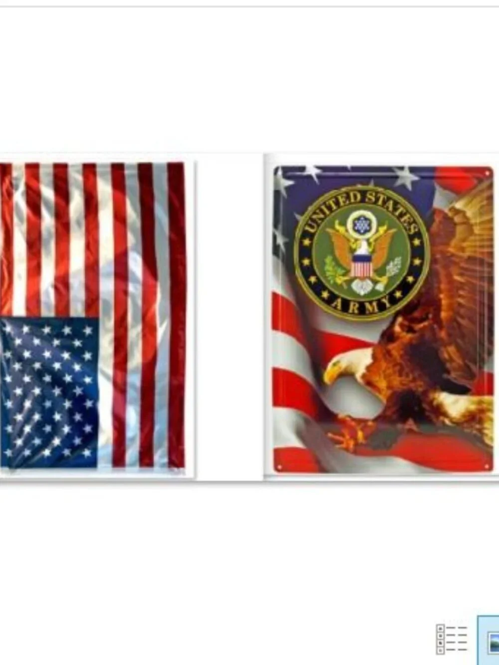 'Merica BUNDLE 3x5 American Flag + 16x12 US Army Eagle Tin Sign